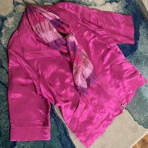 Charter Club Pink Zip Up Dress Jacket 3X